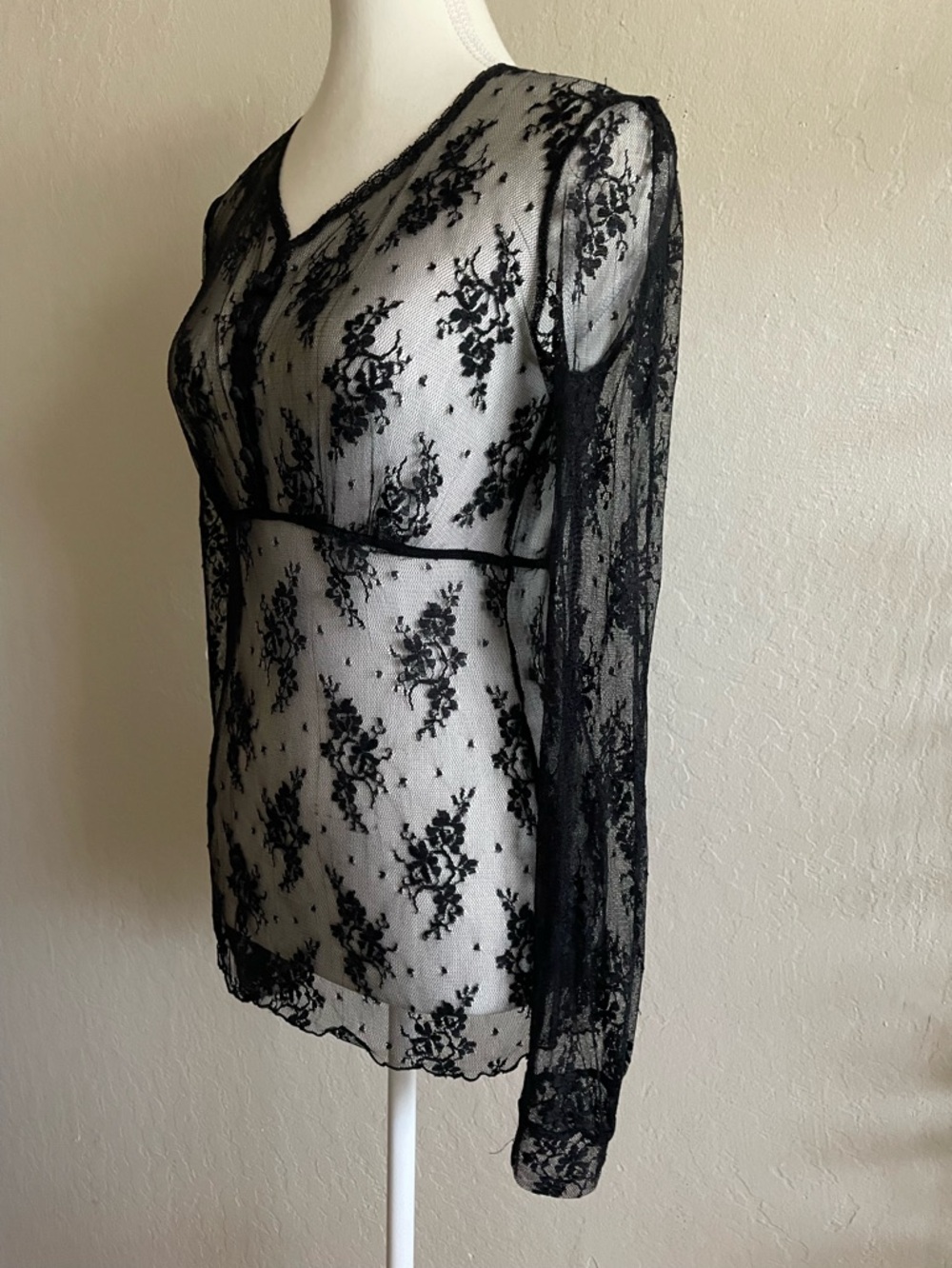 Whimsygoth black lace top - Picture 3 of 8